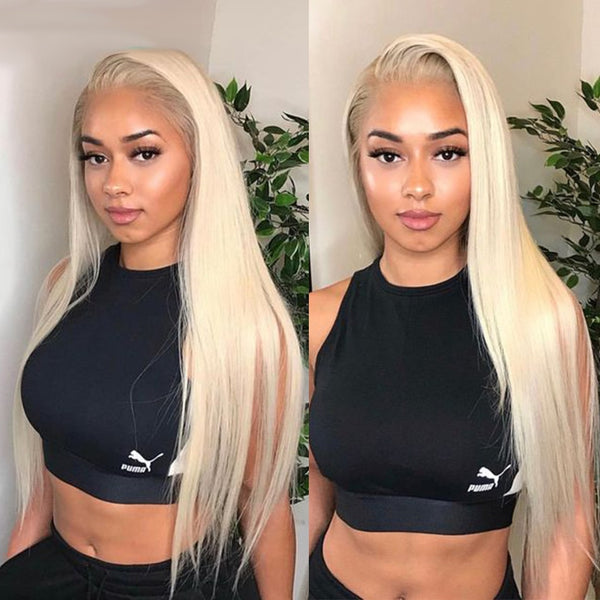 613 Honey Blonde Color Brazillian Straight 13x6 HD Lace Front Human Hair Wigs Ombre 13x6 13x4 Lace Frontal Wigs