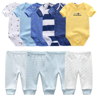 Newborn Gift Clothes Set Baby Boy Born Clothing 6pcs Outfit Toddler Girl Suit Infant Pajama bby