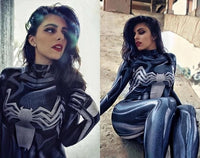 Black Venom Female Superhero Cosplay Costume