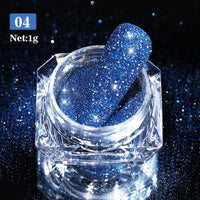 Reflective Glitter Powder Sea Salt Nail Powder Shining Nail Glitter Chrome Pigment Dust Holo Powder Nail Decoration