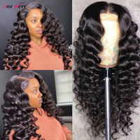 1B 4 30 Ombre Loose Deep Wave Wig Highlight Brown Lace Front Human Hair Wigs 13x4 HD Lace Frontal Wig Deep Wave Frontal Wig