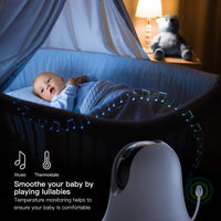 3.5 inch Large Screen Baby Monitor Infrared Night Vision Wireless Video Color Monitor with Lullaby Remote Pan-Tilt-Zoom Camera BBY