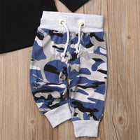 Newborn Infant Kids Baby Boy Clothes Camouflage outfit bby