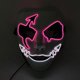 Cosplay Halloween Party Mask Luminous Light up Led Mask EL Wire Neon Glowing Anime Mask Masque Masquerade Masks Horror Mask