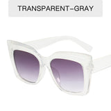 Cateye Oversized Sunglasses Women Gradient Eyewear Shades for Women Luxury Square Glasses - Divine Diva Beauty