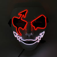 Cosplay Halloween Party Mask Luminous Light up Led Mask EL Wire Neon Glowing Anime Mask Masque Masquerade Masks Horror Mask