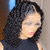 Brazilian Short Curly Bob Lace Front Human Hair Wigs PrePluck With Baby Hair Deep Wave Frontal Wig Water Wave Lace Wig