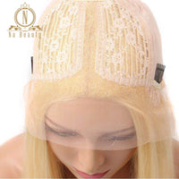 Blonde Highlight HD Transparent Lace Front Wig Body Wave 613 Colored Lace Front Human Hair Wig Remy Wigs