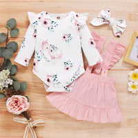 Newborn Floral print Baby Clothes Outfits bby