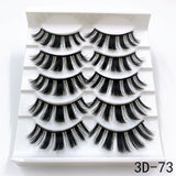 5 Pairs Faux Mink Eyelashes Fluffy Wispy Long Dramatic False Lashes Thick Volume Fake Eyelashes Natural Soft Extension Eyelash - Divine Diva Beauty