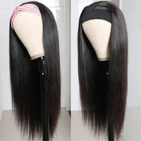 Head band Wigs Malaysian Kinky Straight Body Wave Human Hair Wigs With Headband Remy Scarf Headband Wig Human Hair