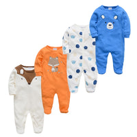 3/4 Pcs Children Boy O-neck Newborn Baby Girls Clothes Full Sleeve Summer Jumper bby