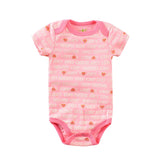 Summer Short Sleeve Newborn Baby Infant Girl Cotton onesies bby