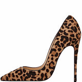 Gray Leopard So Kate Super High Thin Heels Pointed Toe Pumps Woman Stilettos 11+