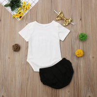 3PCS Cute Newborn Baby Girl Outfits bby