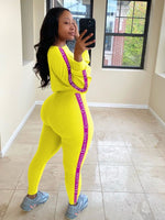 Ribbed Knitted White Pink 2 Two Piece Set Women Outfits Bodycon Long Sleeve Crop Top Leggings Women Tracksuit Matching Set