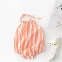 Newborn Rompers Baby Girl Clothes Sleeveless Backless Summer Baby Girl outfit bby