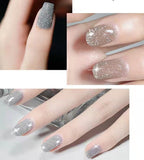 New Reflective Diamond Glitter Nail Crystal Powder Super Shiny iridescent Glass Pink Nails Decorations