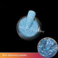 New Reflective Diamond Glitter Nail Crystal Powder Super Shiny iridescent Glass Pink Nails Decorations