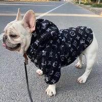 Dog clothes Winter lamb down double thickened pet coat hoodie