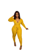 Sexy V-neck Bodycon Jumpsuits Lady Casual Solid One Piece bodysuit