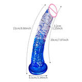 8inch Realistic Dildo Powerful suction cup sex toy