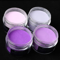 Lavender-colored Acrylic Powder Extension Gel Nail Pigment Dust Professional Nail Art Design Decoration