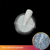 New Reflective Diamond Glitter Nail Crystal Powder Super Shiny iridescent Glass Pink Nails Decorations