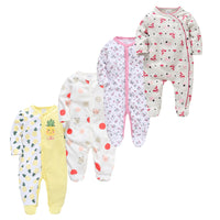 3/4 Pcs Children Boy O-neck Newborn Baby Girls Clothes Full Sleeve Summer Jumper bby