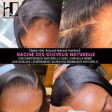 Short Bob Brazilian Human Hair Wigs Bone Straight T Part Transparent Frontal Wig PrePlucked Cheap 4x4 Lace Closure Wig