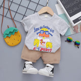 Children Cartoon 2Pc Toddler Casual outfit bby