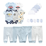 Solid Unisex New Born Baby Boy Clothes Cotton outfits bby