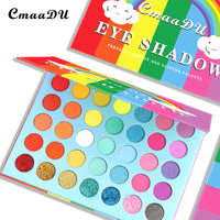 35 Colors Pastel Eyeshadow Palette Waterproof  Neon Eyeshadow Pallete Colorful Eye Shadow Lasting High Pigment