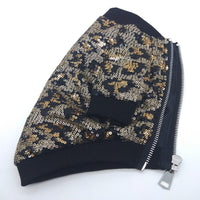 design Pet dogs Clothes pets sequin Leopard jacket