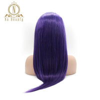 1B Purple Omber Colored 13x4 Lace Front Human Hair Wigs For Black Women Lace Frontal Wig Preplucked Straight Hair Nabeauty Remy - Divine Diva Beauty