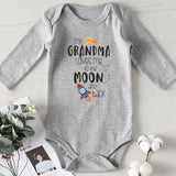 My Grandma Loves Me Cotton Letter Print Toddler onesie bby