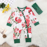 Baby Kids Girl clothes Infant Button floral outfit bby