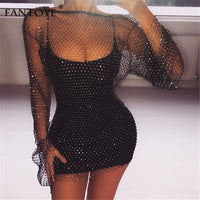 Crystal Diamond Sexy Bodycon Dress