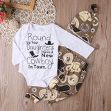 Baby Clothing Cowboy Newborn Baby Girl Boy Clothes outfit bby