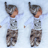 Baby Clothing Cowboy Newborn Baby Girl Boy Clothes outfit bby