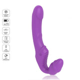 strapless Strapon Double Dildo wireless Vibrator Sex Toys