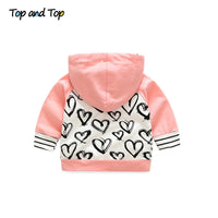 Cute Infant Newborn Baby Girl Clothes Hooded Sweatshirt Striped outfit bby