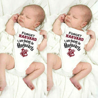 Infants Newborn Baby Boy Girl Short Sleeve Letter Printed Cute onsie bby