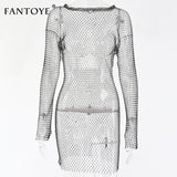 Crystal Diamond Sexy Bodycon Dress