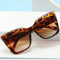 Cateye Oversized Sunglasses Women Gradient Eyewear Shades for Women Luxury Square Glasses - Divine Diva Beauty