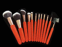 12pcs Diamond-studded makeup brushes - Divine Diva Beauty