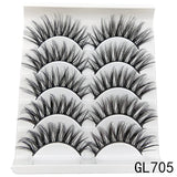 5 Pairs Faux Mink Eyelashes Fluffy Wispy Long Dramatic False Lashes Thick Volume Fake Eyelashes Natural Soft Extension Eyelash - Divine Diva Beauty