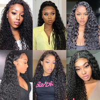 13x4 Lace Front Human Hair Wigs Deep Wave Frontal Wigs Curly Human Hair Wig Pre Plucked With Baby Hair - Divine Diva Beauty