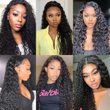 13x4 Lace Front Human Hair Wigs Deep Wave Frontal Wigs Curly Human Hair Wig Pre Plucked With Baby Hair - Divine Diva Beauty