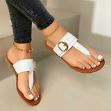 Pu leather Summer Ladies Flat sandal Shoes